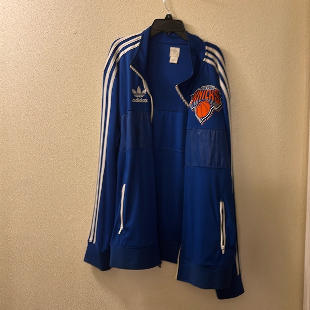Adidas knicks track jacket